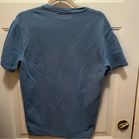 Polo by Ralph Lauren Men’s Blue Size M Short Sleeve Tee 100% Cotton Waffle Knit - Picture 2 of 6